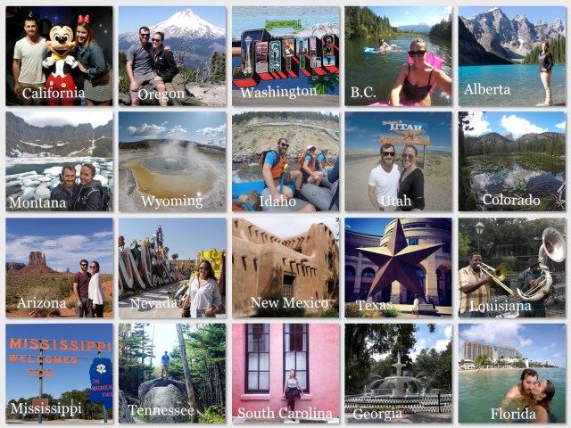 USA Road Trip Collage