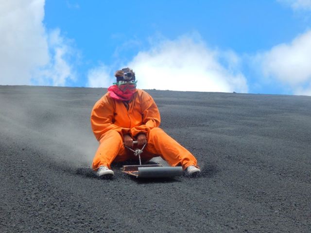 volcano boarding